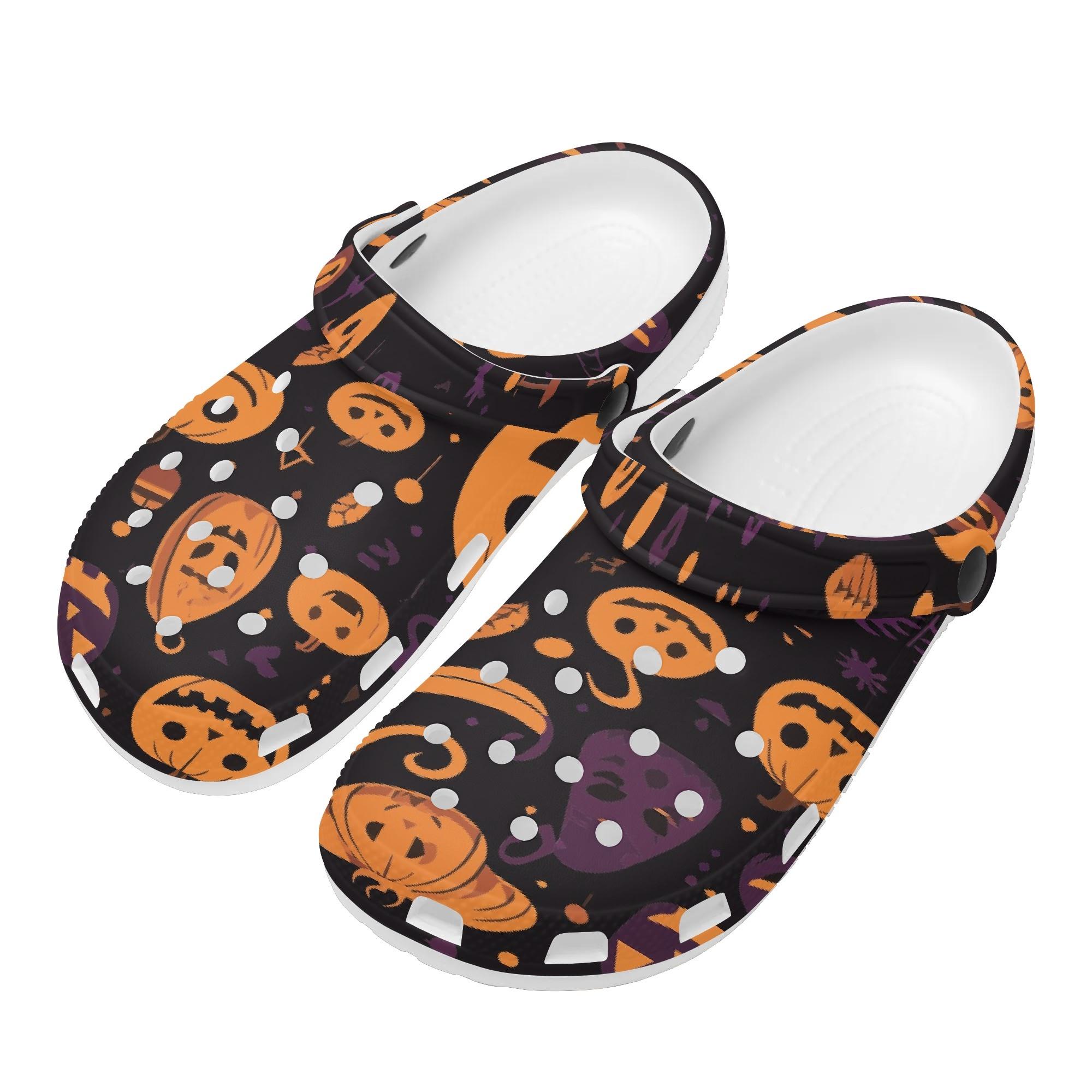 White Printed EVA Clogs Men Women Ventilated Breathable Slip On Casual Shoes Lightweight Summer Sandals Summer Daily Wear 36 белый
