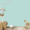 Mint and white checkerboard wallpaper for living room and bedroom 50x1000