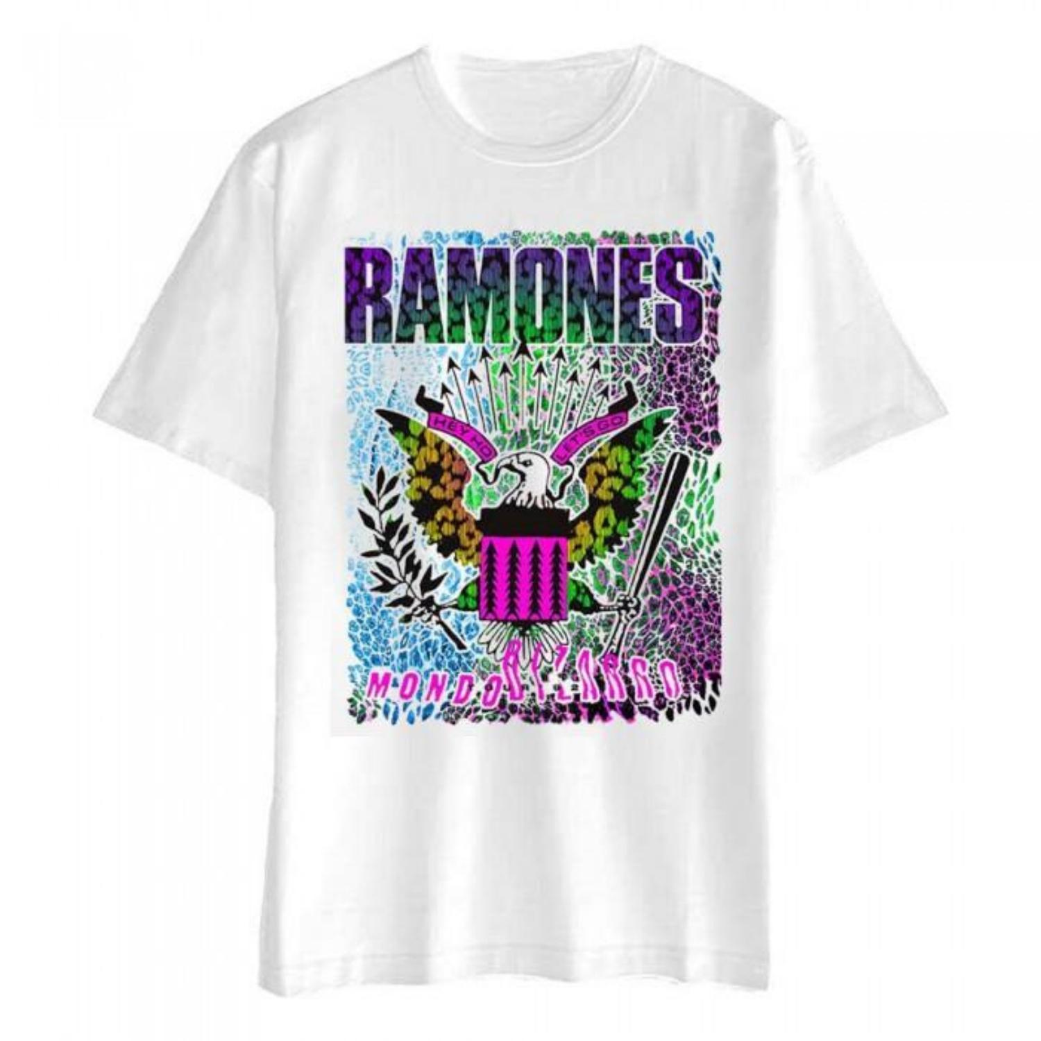 Ramones Unisex Adult Animal Print Cotton T-Shirt S чёрный