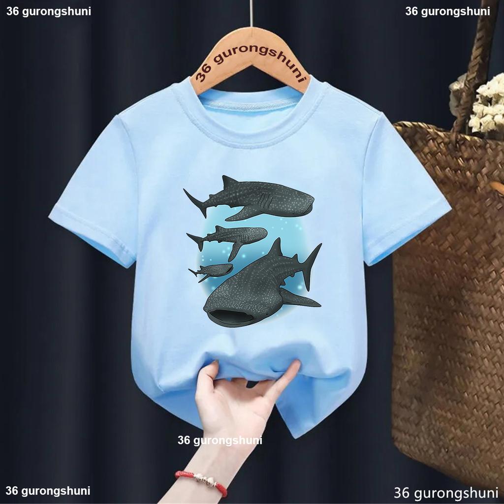 Newly Childern Tshirt Whales Of The World Graphic Print Cute BoysGirls Summer Fashion Harajuku Short Sleeve Solid TShirt Tops