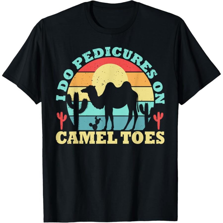 

Я делаю педикюр на верблюжьих пальцах, маникюр для любителей животных, смешная футболка XXXXXL чёрный