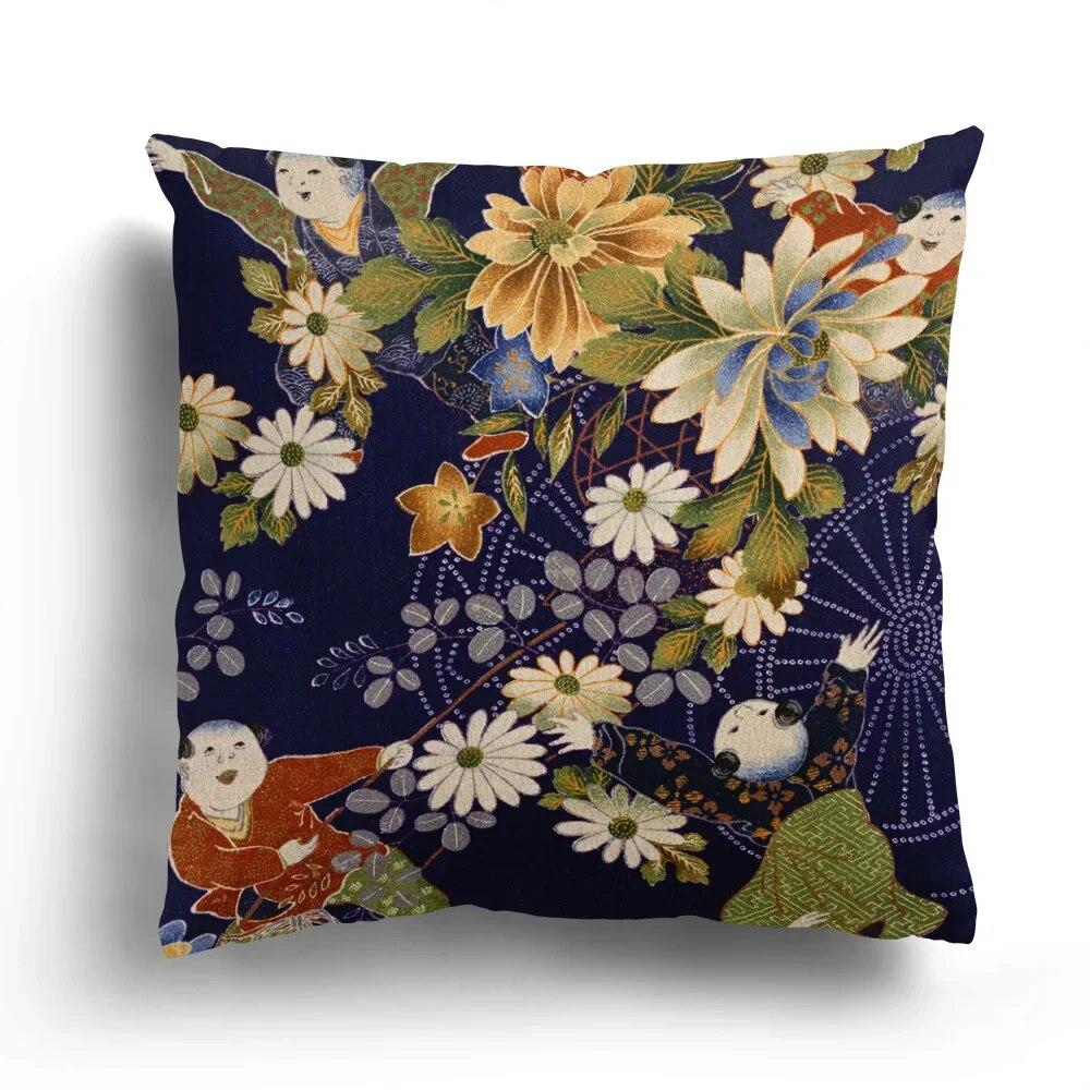 Retro Imitation Embroidery Totem Plush Pillowcase Sofa Cushion Cover Single  Four Seasons