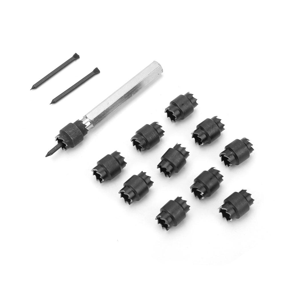 13pcs 3 8   HSS Double Sided Rotary Spot Weld Cutter Drill Bit Remover Tool Kit