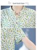 2024 Women's Floral Mid-Length Cotton Silk Slimming Plus Size Skirt Dress
