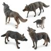 Realistic Pvc Roaring Wolf Model Perfect For Home Decor And Desktop Display