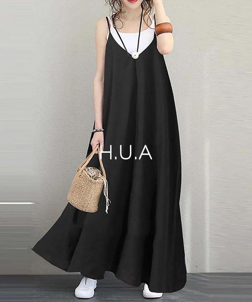 Sleeveless Perfect for Everyday Special Size 2XL H.U.A Women's Dress, Knee-Length, After-Parties, Wear, Occasions, Dates, Resorts, Spring/Summer, BG,