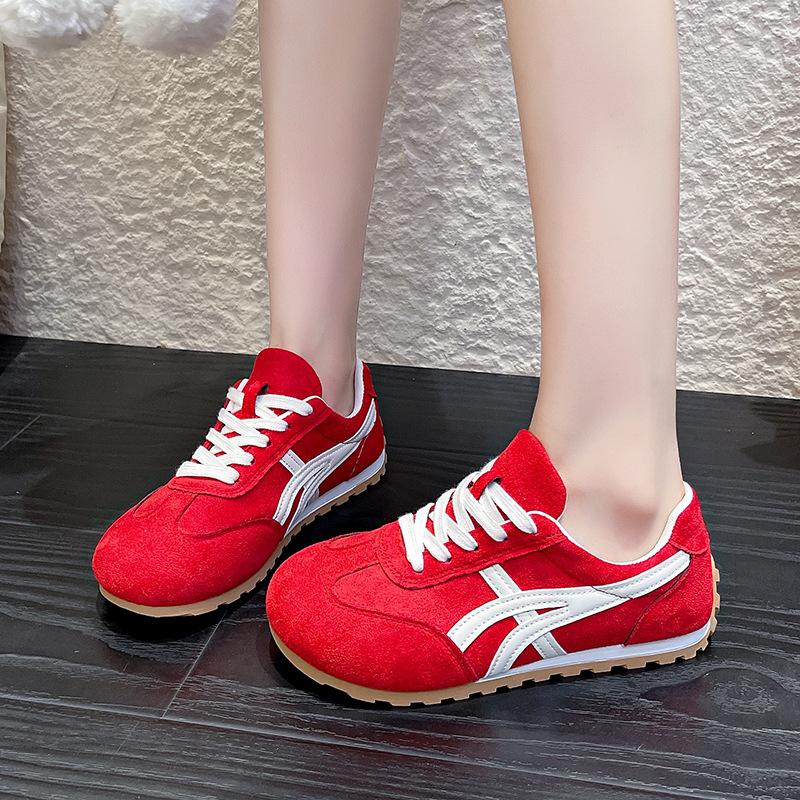 

Женские кроссовки Форрест Гамп 2025 новая летняя тонкая сетка дышащая сетчатая обувь универсальные маленькие белые повседневные спортивные туфли для моральной подготовки 40 красный