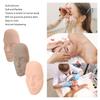 3pcs 5D Tattoo Practice Skin Head Silicone Realistic Semi Permanent Microblading Tattoo Training Facial Skin for Makeup