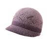 Middle-aged Hat Women's Warm Fleece Thickened Cold-proof Hat Mother's Outdoor Versatile Ear Protector Knitted Wool Hat