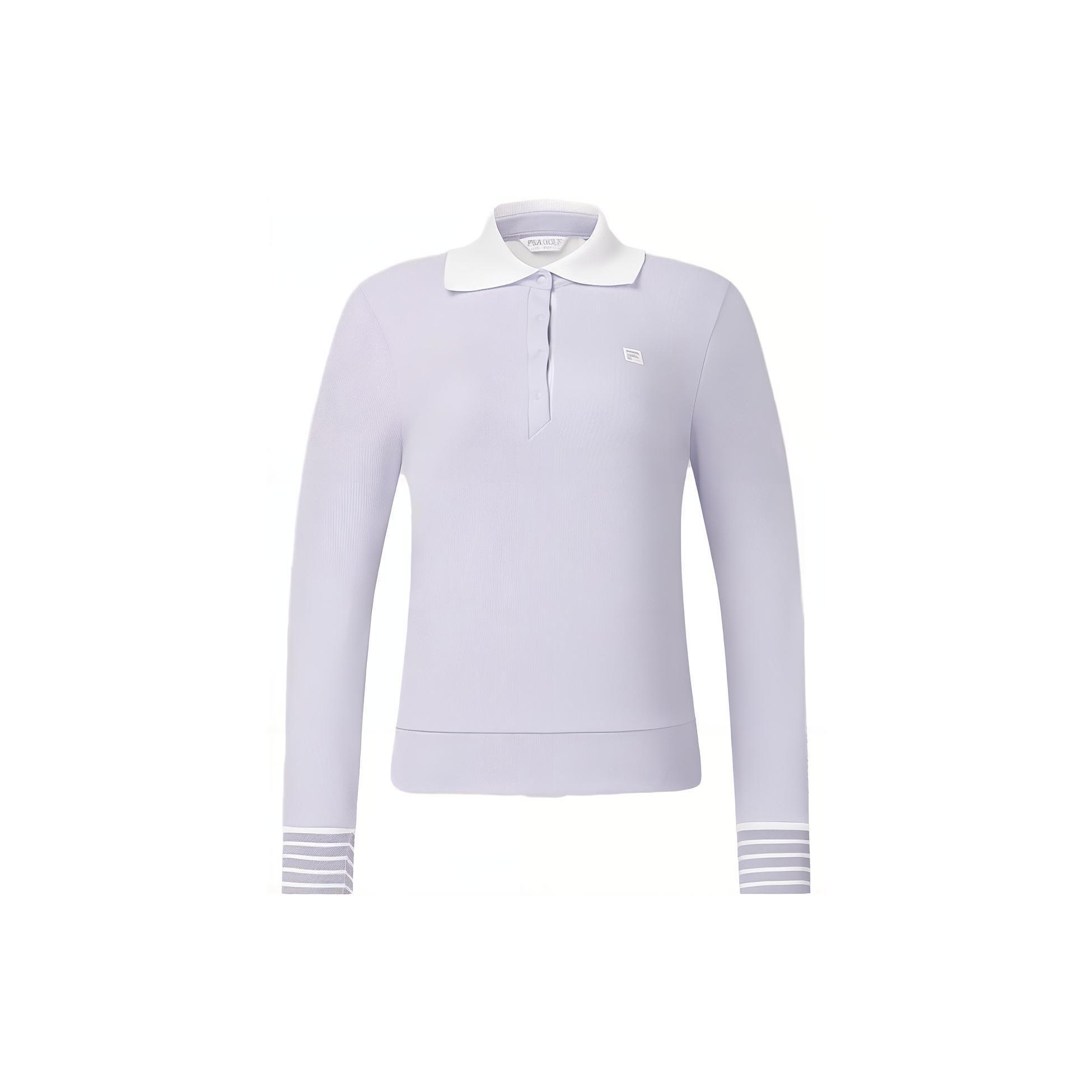 

Новая женская рубашка-поло серии FILA Golf, цвет «ароматный пурпурный» A11W345209F-PU S