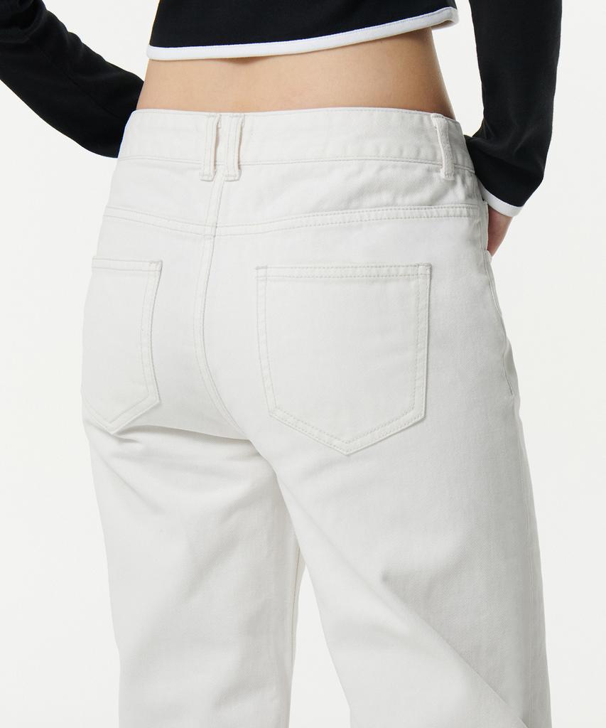 Musinsa Standard Woman Women'S Linear Straight Denim Pants [Cream]