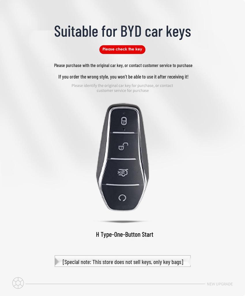 BYD Dolphin Key Cover, Han Song Plus, Tang DMMI, Qin Pro, Yuan E2 Women's Car Key Bag, MX