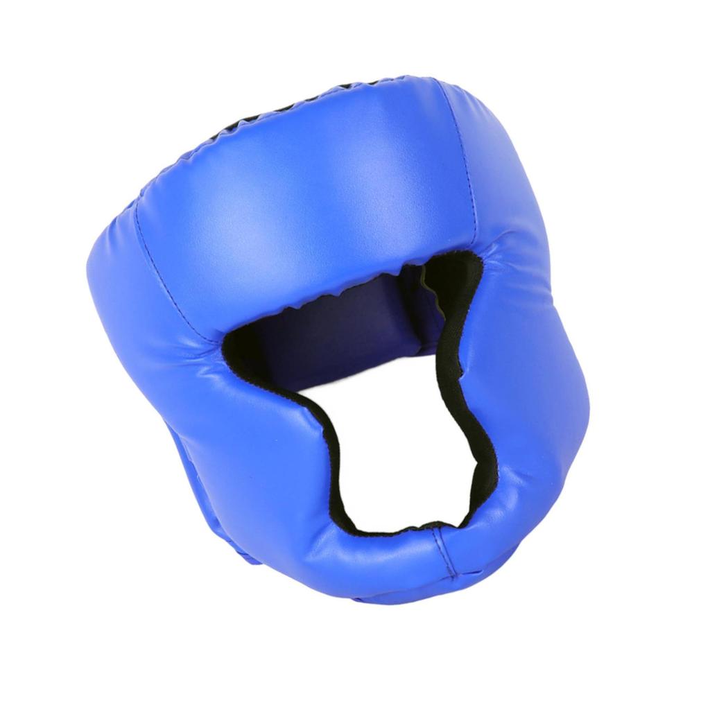 Heltäckt PU Boxningshjälm Muay Thai Utrustning Huvudskydd Träning Taekwondo Huvud Boxning Sparring Gym för Barn Vuxna