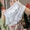 Ropa Interior de Talla Grande con Encaje Bordado Retro de Estilo Chino para Mujer Cintura Alta Sin Costuras Transpirable Encaje Fino Sexy Pantalones Triángulo