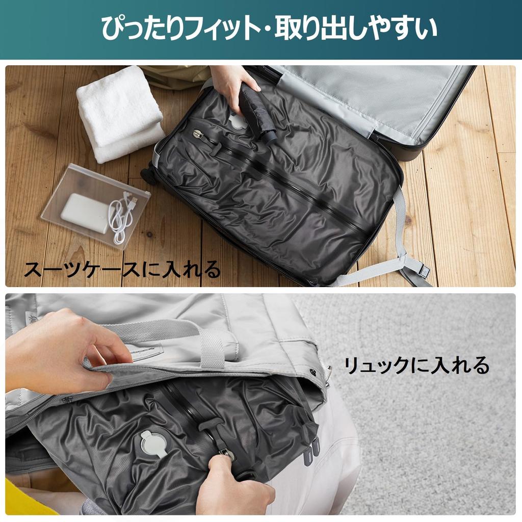 OPOALO Vacuum Compression Bags with Electric Air Pump, Compression Travel Bags for Backpacks, Suitcase Organizer Bags, Fits 3-4 Nights, Large