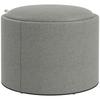 Stool Upholstered Stool, Linen, Hidden Storage, Reversible Lid, 56cm x 56 cm x 42 cm, Gray + Natural