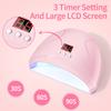 LINMANDA Nail Light Therapy Machine 36w Usb Powered Nail Grill Light Double Light Source Three Speed Timing Nail Light