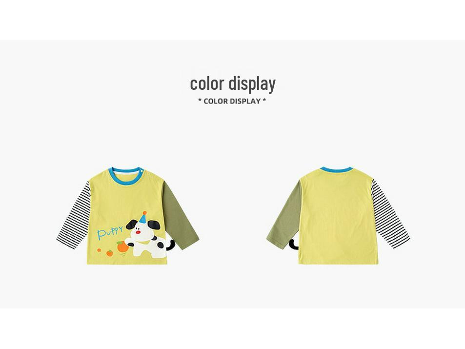 Camiseta de Manga Longa Infantil Família Dudu Algodão Nuvem: Nova Chegada de Primavera Camada Base para Meninos e Meninas