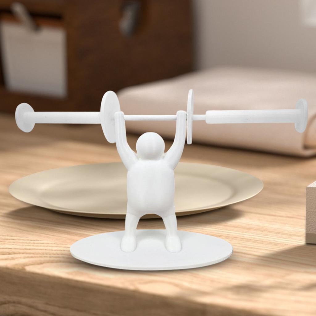 Paper Towel Holder Stand Horizontal Tissue Roll Organizer Weight Lifting Men Decorative Paper Towel Holder For School Trips