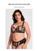 European & American Plus Size Mesh Lingerie Set: Anti-Sagging, Large Cup for Women