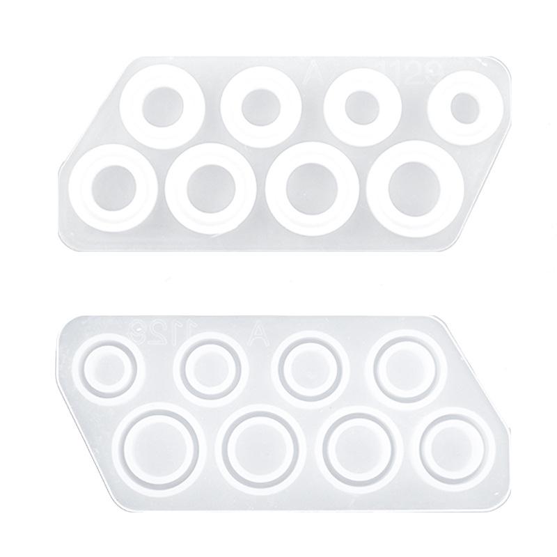 DIY kolekce silikonových forem pro fasetovaný prsten, zakřivený přívěsek a designy kočičích uší