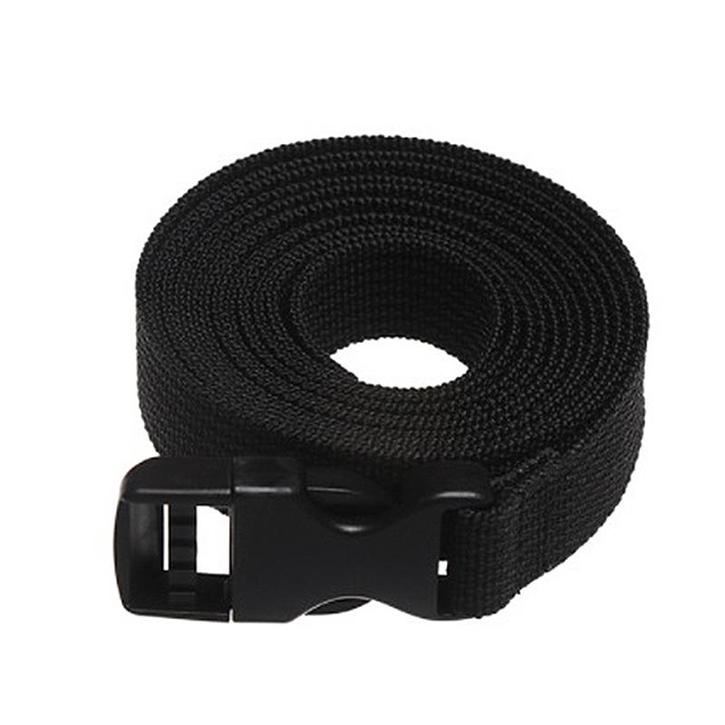 1PC Travel Tied Black Durable Nylon Cargo Tie Down Luggage Lash Belt Strap With Cam Buckle Travel Kits Outdoor Camping Tool