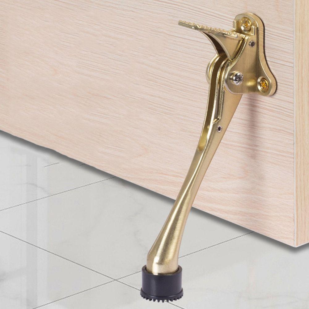 

Heavy Duty Foot-Operated Door Stopper Adjustable Wall Mounted Door Holder Bedroom Style-A