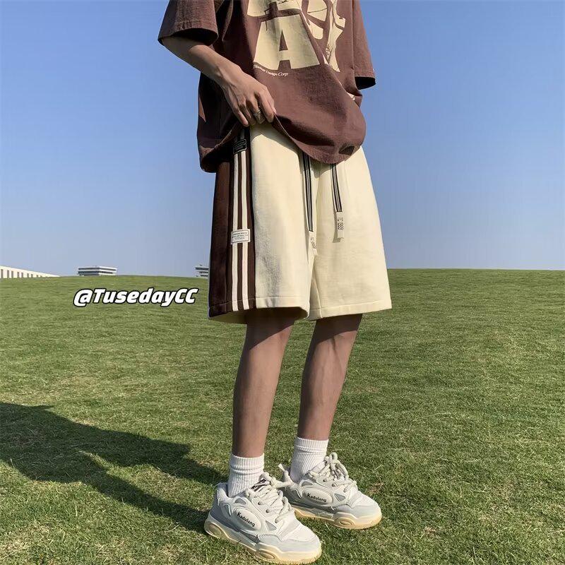 Men's Summer Fashion Loose Basketball Shorts - Casual Beach Sports Style for Teens