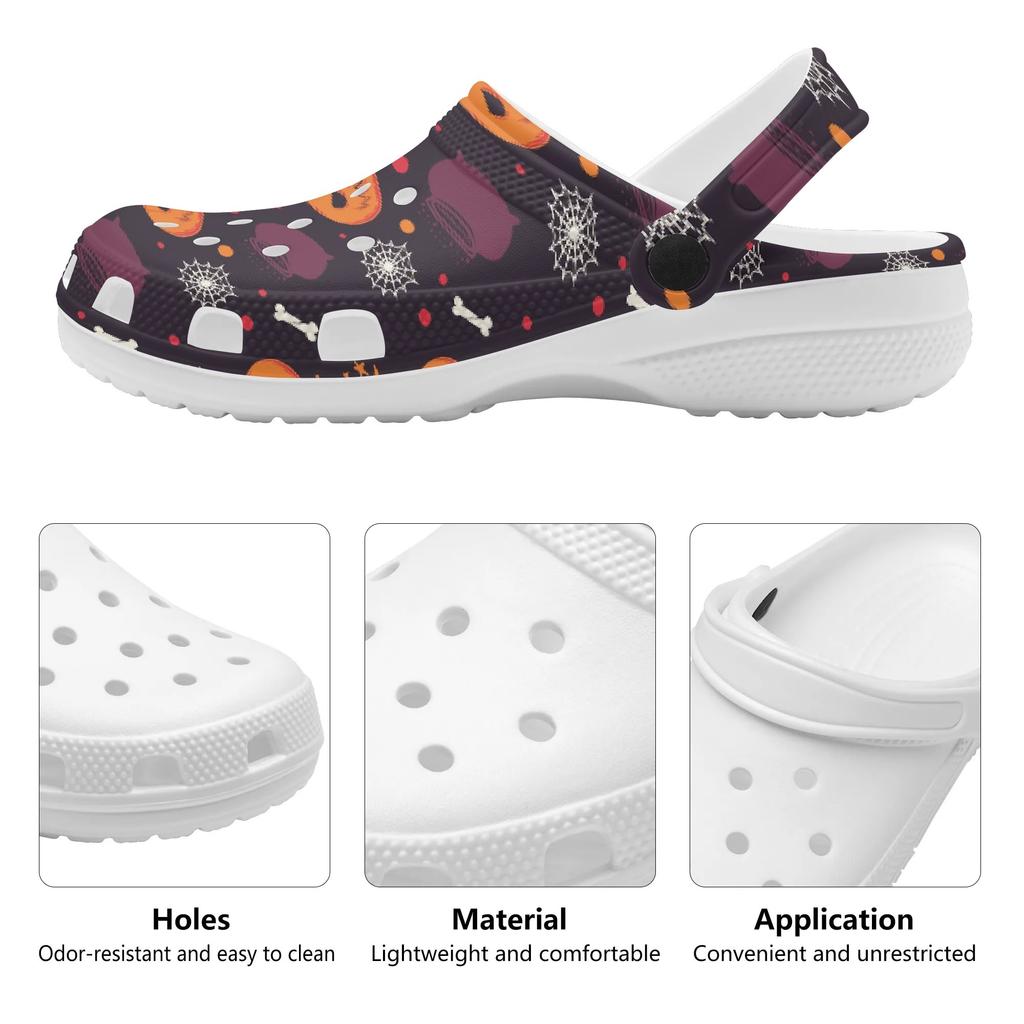 Trendy Printed EVA Clogs Women Men Ventilated Breathable Slip On Casual Shoes Lightweight Summer Sandals Soft Daily Wear