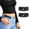 Elastic Belt Jean Button Stretch Adjustable Waist Buckle Quick Button for Pant Belt Tighten Waist Button Belt No Sew