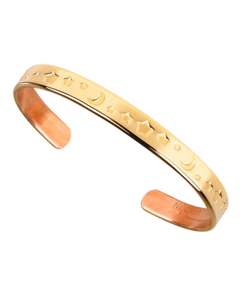 Sabona London G7 Gold Plated Celeste Copper Bangle