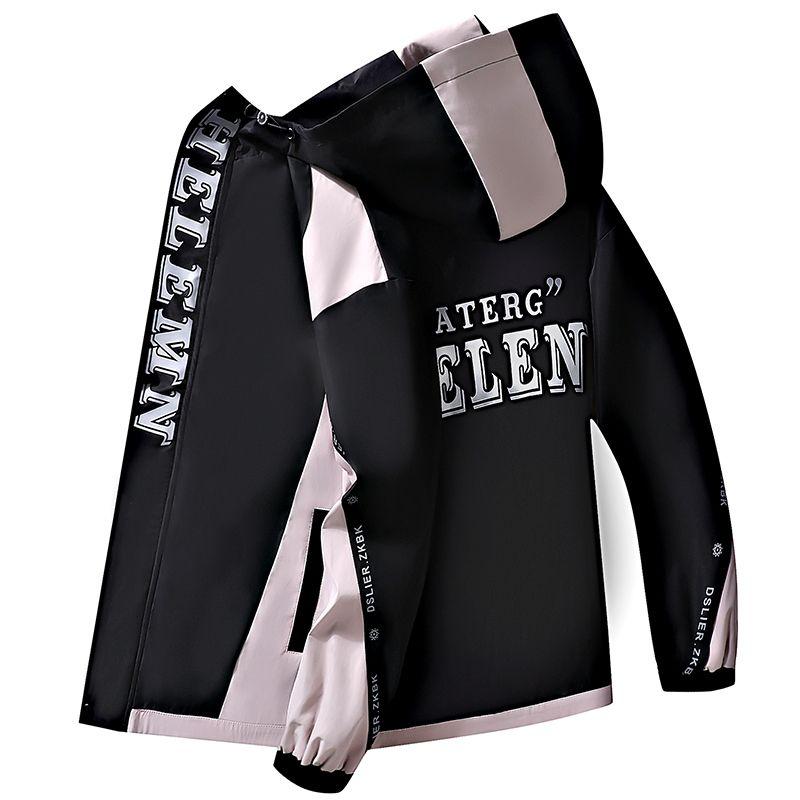 Fashion  Autumn Men's Hooded Jackets Streetwear Casual Hooded Coats Youth Winter Windproof Loose Parkas