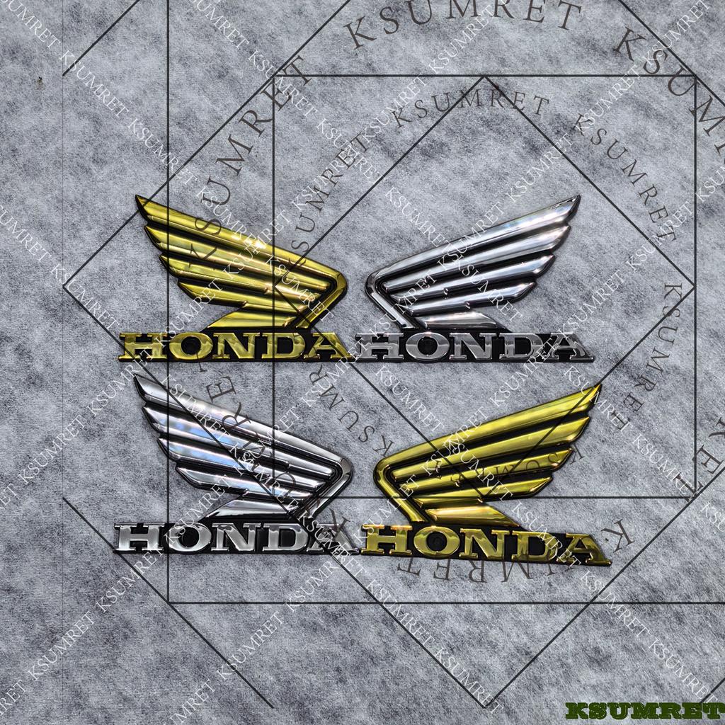 For 3D Honda Wing Stickers Motorcycle Sticker Decal Kit Fuel Tank Tail Box Decals XL7