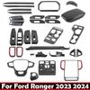 LHD RHD For Ford Ranger Wildtrak T9   2024 Cenet Conlose Gear Shift Panle Steering Wheel ACvent  Readlamp Armrest Cover
