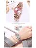 GEDI Women's Rhinestone Steel Band Watch - Fashionable, Trendy, Waterproof, Stylish Ladies' Timepiece