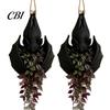 Halloween Plant Holder for Home Bat Shaped Hanging Planter, Gothic Pot Indoor Outdoor Garden Small Foliage Planter Windowsill Wall Decor, Unique Wing