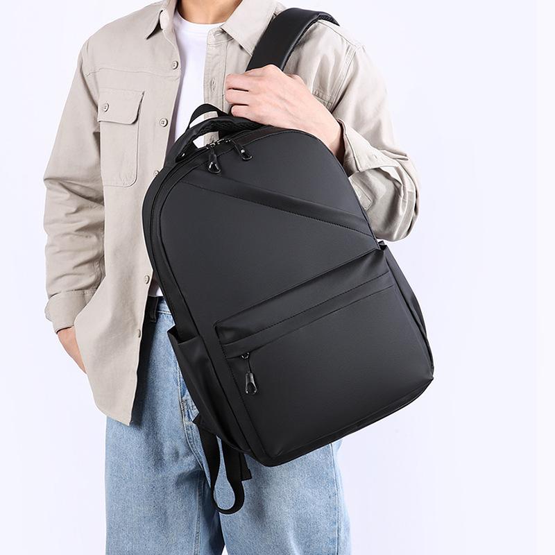 Schoolbag1011 summer new light men and women high sense fashion simple backpack solid color outdoor commuter student backpack
