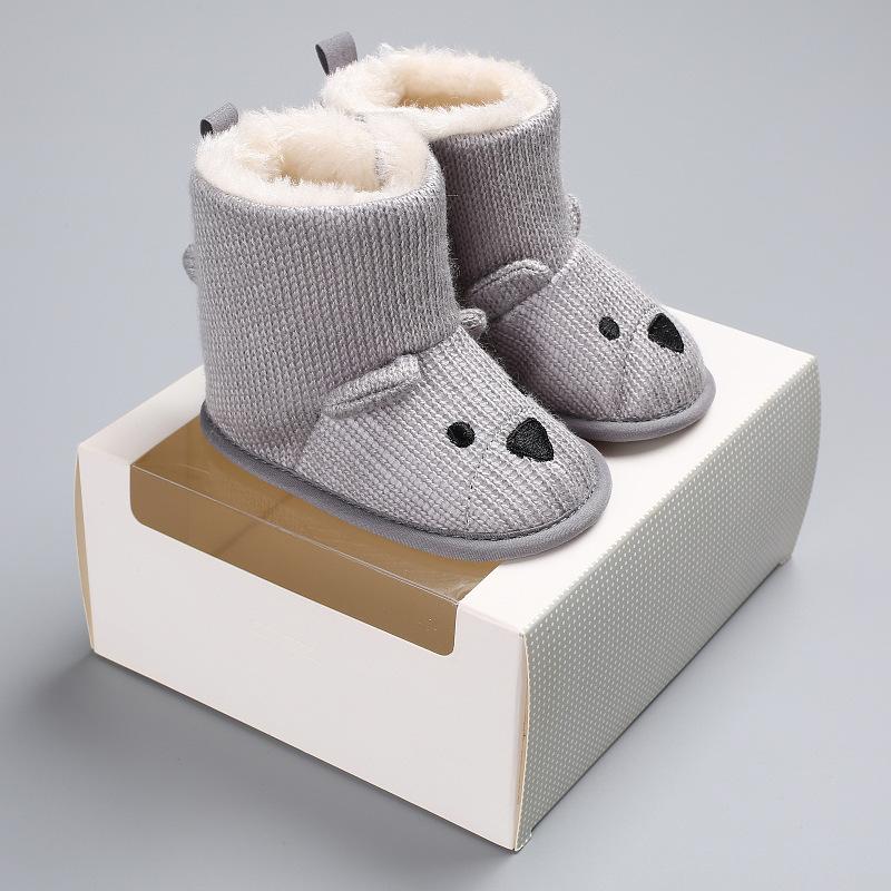Woolen Baby Bear Soft Sole Booties
