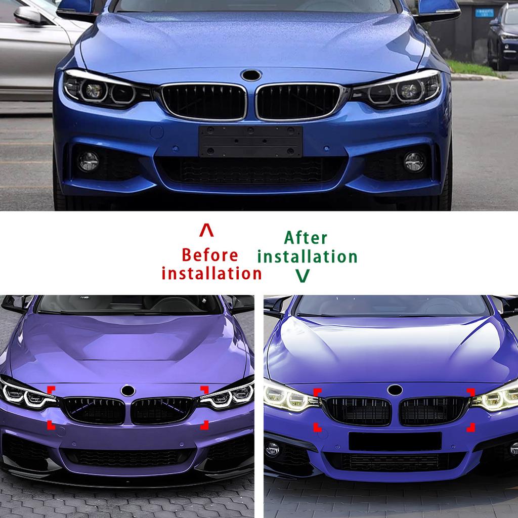 Car Front Bumper Hood Grilles Single And Double Line Style Upper Racing Grills Accessory For BMW 4 series F32 F33 F36 2014-2020