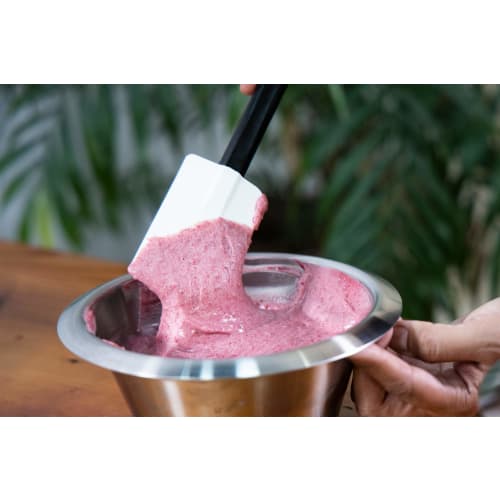 MATFER Heat-Resistant Spatula 113724, Silicone Rubber Spatula with Exoglass Handle, Made in France, BSP5901