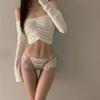 Women'S Underwear Lace Sexy Pure Lace Hollow Breathable Mid Waist Briefs Floral Edge Pure Desire Wind Panties For Women