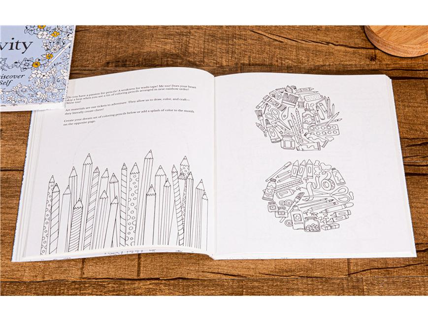 30 Days of Creativity: English Adult Coloring Book for Stress Relief