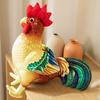 Rooster Plush Toy Soft Cotton Fully Filled Lovely Simulation Poultry Doll Plushies Companion Sofa Cushion Stuffed Animal Cartoon Chicken Doll