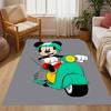 Mickey Mouse Castle Fantasy Disney Cartoon Theme Anti-Slip Rug - Polyester, Home Decor, Suitable for Bedrooms, Living Rooms, Doorways, and Studios
