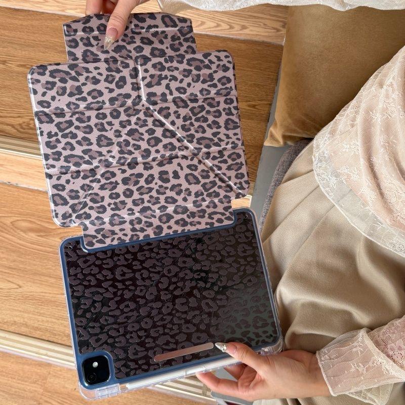 Volledig Scherm LEOPARD Print Tablethoes Voor iPad Pro 11 13 M2 M4 M3 10.2 5e/6e 7e/8e/9e/10e/11e Mini 6 7 Air 3 4 5 6 Standaard Cover