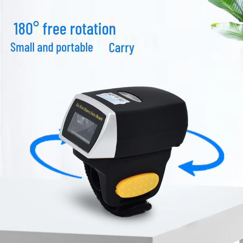 Беспроводной мини Bluetooth 2D кольцевой сканер штрих-кодов TK-R30-CCD