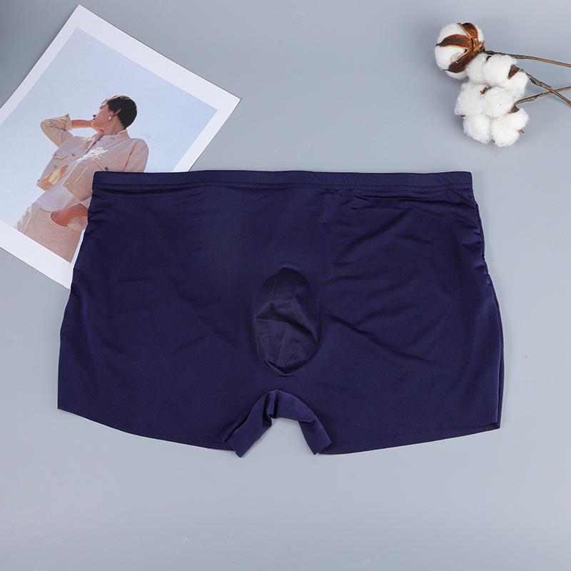 Men's Seamless Ultra-thin Ice Silk Boxer Briefs - 3D Molded, Breathable, Comfortable One-piece Design
