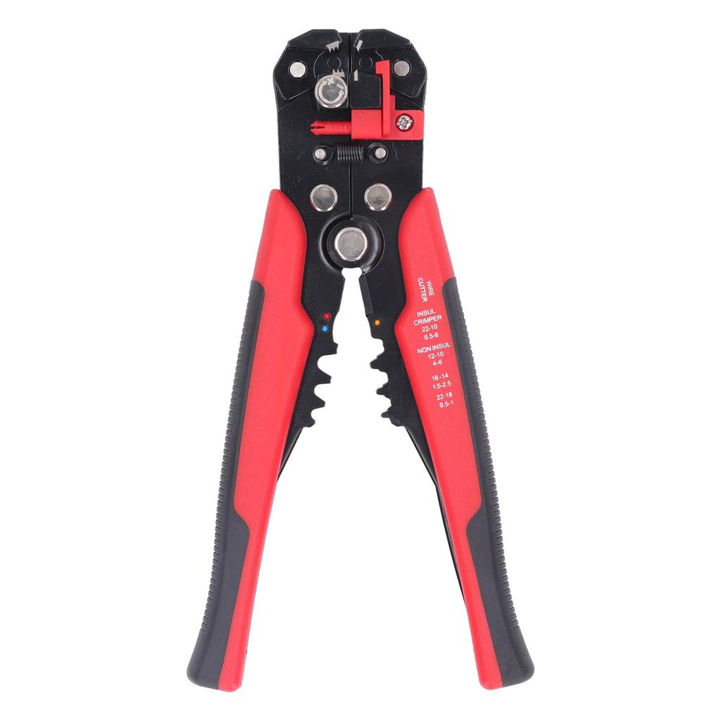 Automatic Wire Stripper 5 in 1 Cutter Crimper Peeling Puller Pliers Electrical Tool Red