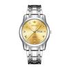 Men'S Fully Automatic Quartz Watch Luminous Waterproof Calendar Diamond-Encrusted Business Men'S Watch