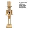 1/2/3Pcs 25/38CM Christmas Wooden Unfinished Nutcracker Figurine DIY Blank Unpainted Soldier Figure Holiday Party Ornament Decoration